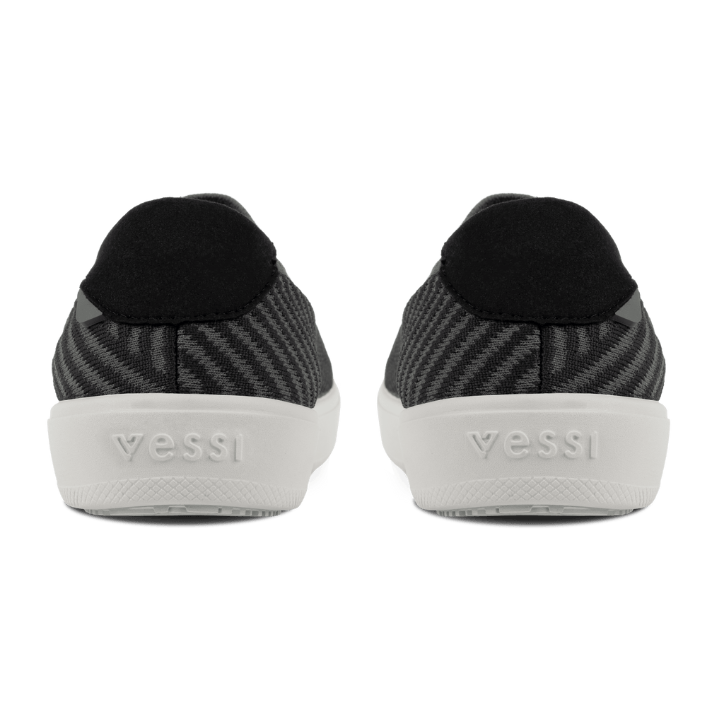 Women's Boardwalk Slip-On - Dark Grey/Black Zigzag