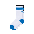 Crew Socks - White/Vessi Blue/Black