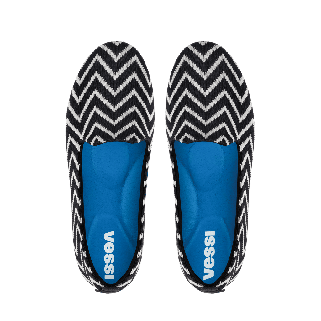 Women's Market Flat - Black/Light Dune Chevron