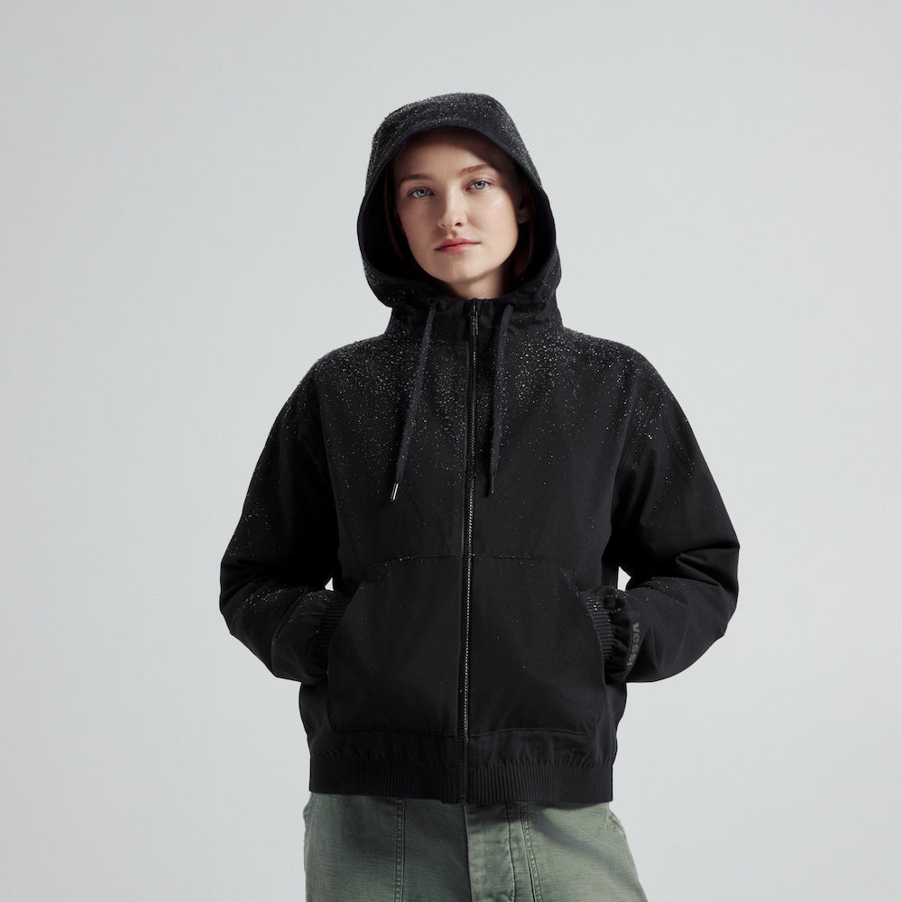 Women's Coastal Hoodie Full Zip - Sparrow