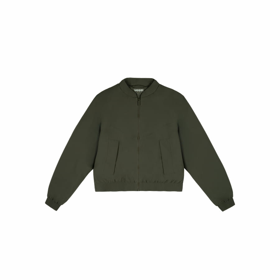 Women's Mist Bomber Jacket - Dark Moss